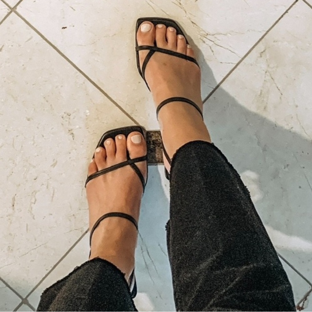 Zara strappy heels